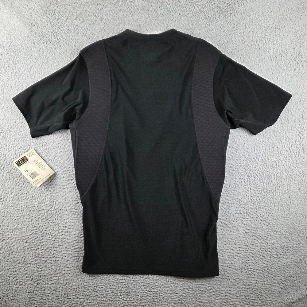 5.11 Tactical Series Holster Shirt Men 2XL Black Concealed Carry Compression NWT - Picture 8 of 8
